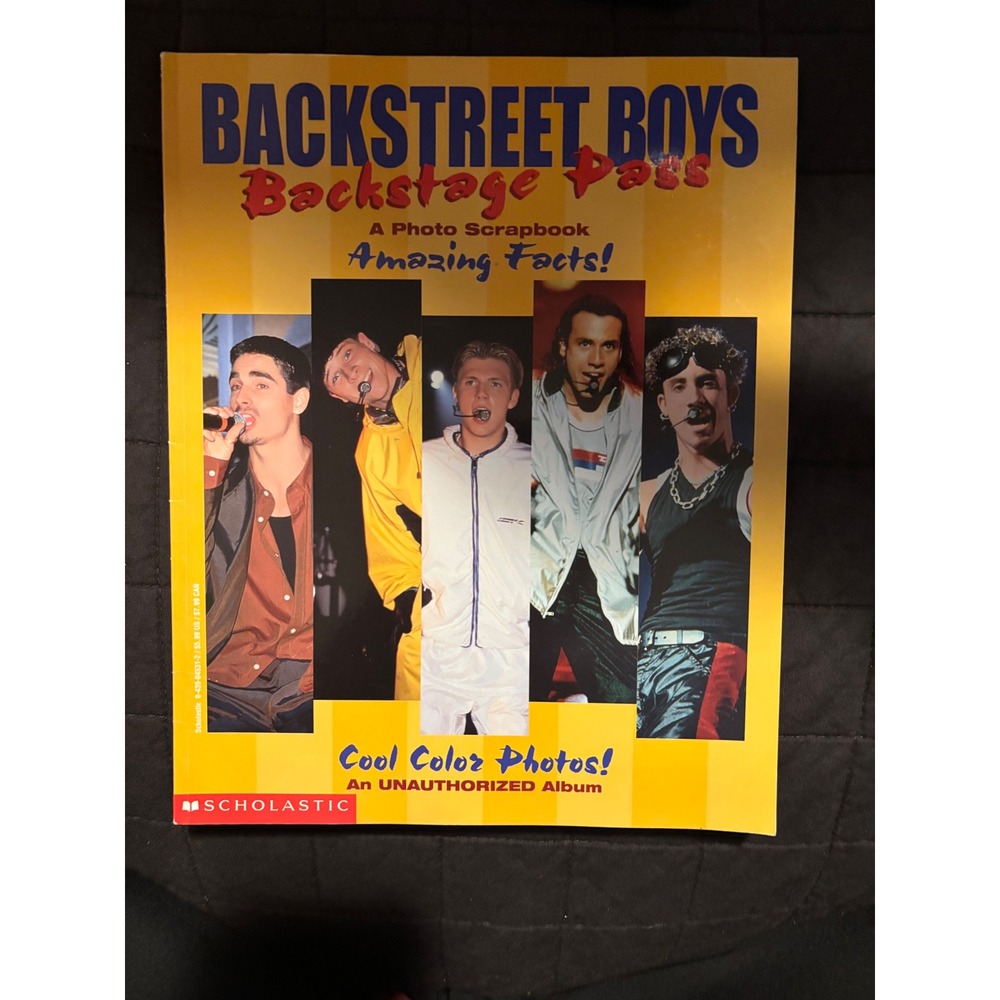 Backstreet Boys Backstage Pass Photo Scrapbook Scholastic 1998 Nick Aaron Carter